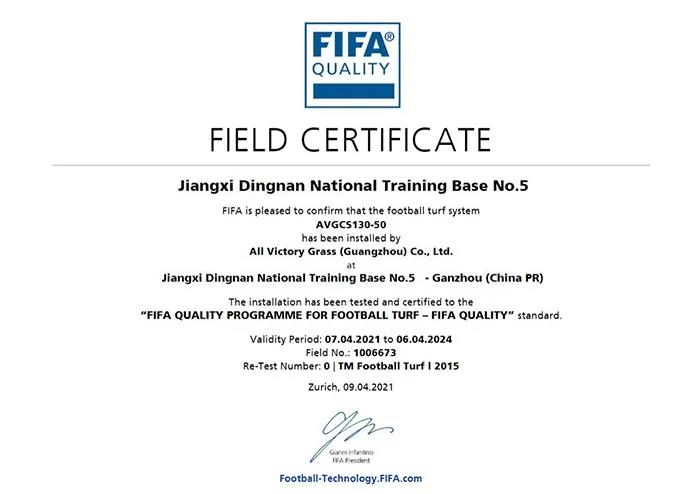 FIFA證書 FIFA證書