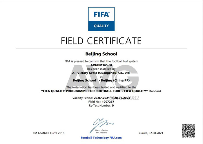 FIFA證書 FIFA證書